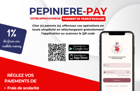 PEPINIERE PAY, APPLICATION DE PAIMEMENT DES FRAIS D’ECOLAGE